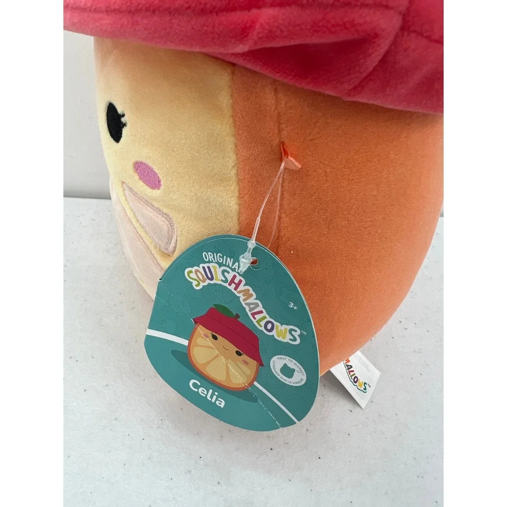 Squishmallows Celia the Orange with Bucket Hat Fruit Plush 8 Inch